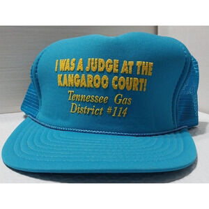 Vtg I was a Judge at the Kangaroo Court Tennessee Gas District #114 Snapback Hat